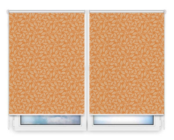 Рулонные шторы Мини Лэйси-оранжевый цена. Купить в «Мастерская Жалюзи»